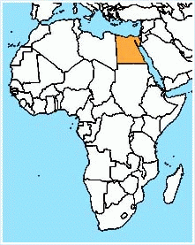 mapa - Egyiptomi Arab Köztársaság