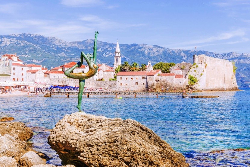 Budva Montenegró tengerpart